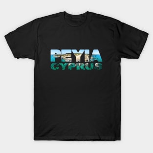 PEYIA - Cyprus White Rocky Cliffs West Coast T-Shirt
